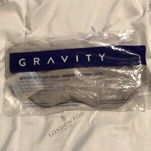 Gravity weighted sleep mask